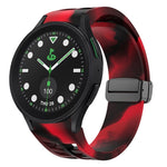 Dây đồng hồ silicone khóa gập từ tính màu đen Richard, dành cho Samsung Galaxy Watch 6 40 / 44mm, dành cho Samsung Galaxy Watch 5 Pro Golf Edition, dành cho Samsung Galaxy Watch 5 Golf Edition