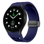 Dây đồng hồ silicone khóa gập từ tính màu đen Richard, dành cho Samsung Galaxy Watch 6 40 / 44mm, dành cho Samsung Galaxy Watch 5 Pro Golf Edition, dành cho Samsung Galaxy Watch 5 Golf Edition
