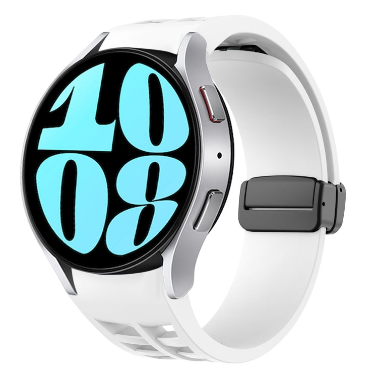 Dây đồng hồ silicone khóa gập từ tính màu đen Richard, dành cho Samsung Galaxy Watch 6 40 / 44mm, dành cho Samsung Galaxy Watch 5 Pro Golf Edition, dành cho Samsung Galaxy Watch 5 Golf Edition