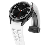 Dây đồng hồ silicone khóa gập từ tính màu đen Richard, dành cho Samsung Galaxy Watch 6 40 / 44mm, dành cho Samsung Galaxy Watch 5 Pro Golf Edition, dành cho Samsung Galaxy Watch 5 Golf Edition