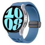 Dây đồng hồ silicone khóa gập từ tính màu đen Richard, dành cho Samsung Galaxy Watch 6 40 / 44mm, dành cho Samsung Galaxy Watch 5 Pro Golf Edition, dành cho Samsung Galaxy Watch 5 Golf Edition