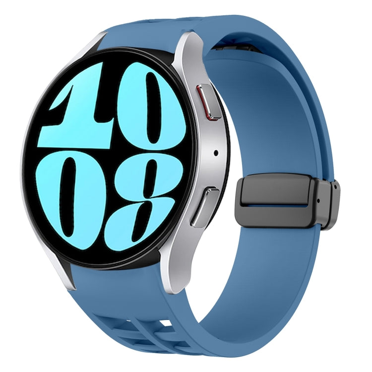 Dây đồng hồ silicone khóa gập từ tính màu đen Richard, dành cho Samsung Galaxy Watch 6 40 / 44mm, dành cho Samsung Galaxy Watch 5 Pro Golf Edition, dành cho Samsung Galaxy Watch 5 Golf Edition