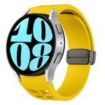 Dây đồng hồ silicone khóa gập từ tính màu đen Richard, dành cho Samsung Galaxy Watch 6 40 / 44mm, dành cho Samsung Galaxy Watch 5 Pro Golf Edition, dành cho Samsung Galaxy Watch 5 Golf Edition