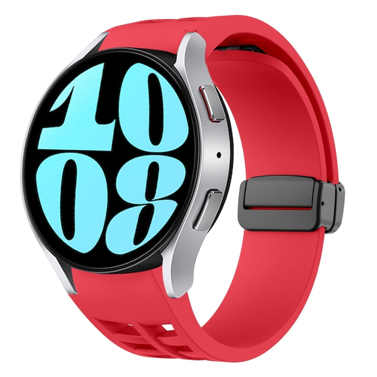 Dây đồng hồ silicone khóa gập từ tính màu đen Richard, dành cho Samsung Galaxy Watch 6 40 / 44mm, dành cho Samsung Galaxy Watch 5 Pro Golf Edition, dành cho Samsung Galaxy Watch 5 Golf Edition