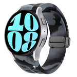 Dây đồng hồ silicone khóa gập từ tính màu đen Richard, dành cho Samsung Galaxy Watch 6 40 / 44mm, dành cho Samsung Galaxy Watch 5 Pro Golf Edition, dành cho Samsung Galaxy Watch 5 Golf Edition