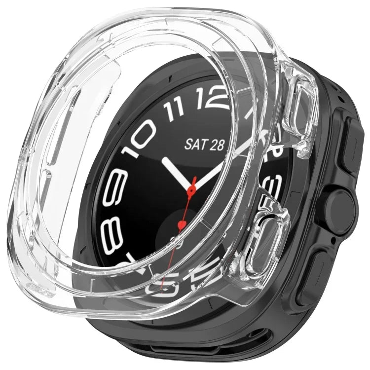 Vỏ bảo vệ đồng hồ PC rỗng nửa che phủ, cho Samsung Galaxy Watch Ultra 47mm / Ultra 2025, cho Samsung Galaxy Watch 7 44mm, cho Samsung Galaxy Watch 7 40mm