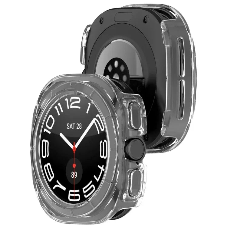 Vỏ bảo vệ đồng hồ PC rỗng nửa che phủ, cho Samsung Galaxy Watch Ultra 47mm / Ultra 2025, cho Samsung Galaxy Watch 7 44mm, cho Samsung Galaxy Watch 7 40mm