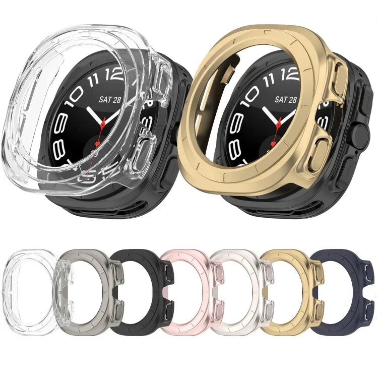 Vỏ bảo vệ đồng hồ PC rỗng nửa che phủ, cho Samsung Galaxy Watch Ultra 47mm / Ultra 2025, cho Samsung Galaxy Watch 7 44mm, cho Samsung Galaxy Watch 7 40mm