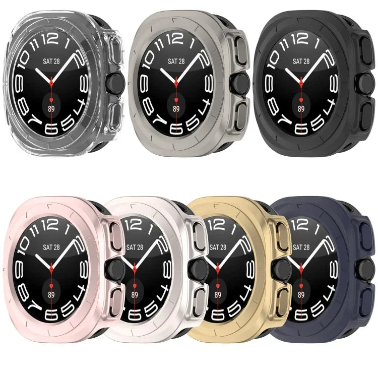 Vỏ bảo vệ đồng hồ PC rỗng nửa che phủ, cho Samsung Galaxy Watch Ultra 47mm / Ultra 2025, cho Samsung Galaxy Watch 7 44mm, cho Samsung Galaxy Watch 7 40mm