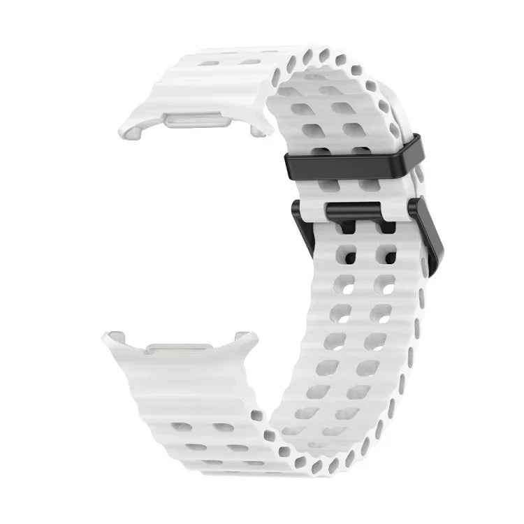 Dây đồng hồ silicone lỗ đôi Ocean, cho Samsung Galaxy Watch Ultra 47mm / Ultra 2025