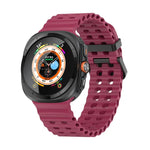 Dây đồng hồ silicone lỗ đôi Ocean, cho Samsung Galaxy Watch Ultra 47mm / Ultra 2025