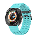 Dây đồng hồ silicone lỗ đôi Ocean, cho Samsung Galaxy Watch Ultra 47mm / Ultra 2025