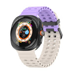 Dây đồng hồ silicone lỗ đôi Ocean, cho Samsung Galaxy Watch Ultra 47mm / Ultra 2025