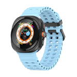 Dây đồng hồ silicone lỗ đôi Ocean, cho Samsung Galaxy Watch Ultra 47mm / Ultra 2025