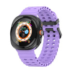 Dây đồng hồ silicone lỗ đôi Ocean, cho Samsung Galaxy Watch Ultra 47mm / Ultra 2025