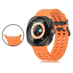 Dây đồng hồ silicone lỗ đôi Ocean, cho Samsung Galaxy Watch Ultra 47mm / Ultra 2025