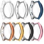 Ốp bảo vệ đồng hồ tích hợp PC kim cương hàng đơn + phim cường lực, cho Samsung Galaxy Watch 7 44mm, cho Samsung Galaxy Watch 7 40mm