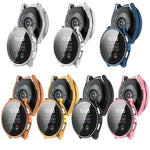 Ốp bảo vệ đồng hồ tích hợp PC kim cương hàng đơn + phim cường lực, cho Samsung Galaxy Watch 7 44mm, cho Samsung Galaxy Watch 7 40mm