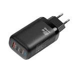 Adapter laptop / tablet GaN PD65W 65W cổng đôi USB-C+USB-A TE, phích cắm EU