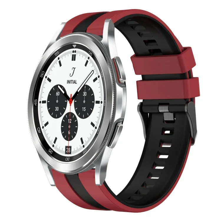 Dây đồng hồ silicone thể thao hai màu 20mm, Dành cho Samsung Galaxy Watch 4 Classic 42mm, Dành cho Samsung Galaxy Watch Active 2 44mm, Dành cho Samsung Galaxy Watch Active 2 40mm