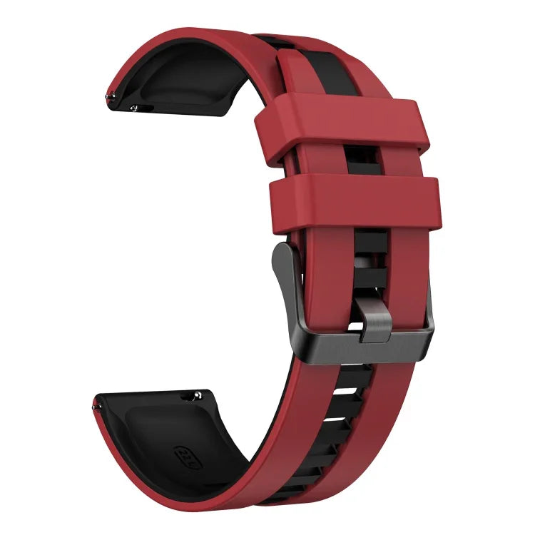 Dây đồng hồ silicone thể thao hai màu 20mm, Dành cho Samsung Galaxy Watch 4 Classic 42mm, Dành cho Samsung Galaxy Watch Active 2 44mm, Dành cho Samsung Galaxy Watch Active 2 40mm