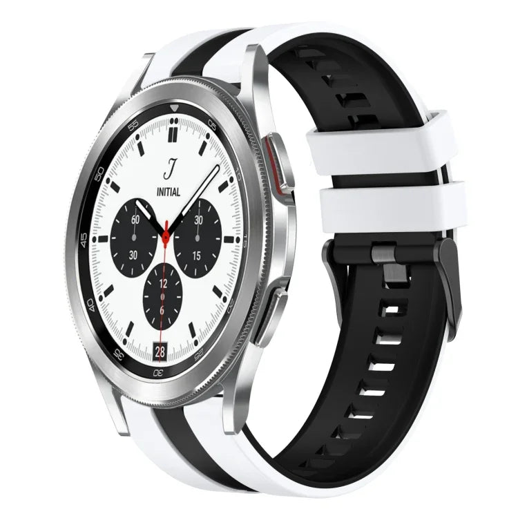 Dây đồng hồ silicone thể thao hai màu 20mm, Dành cho Samsung Galaxy Watch 4 Classic 42mm, Dành cho Samsung Galaxy Watch Active 2 44mm, Dành cho Samsung Galaxy Watch Active 2 40mm