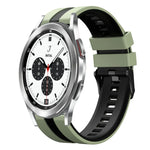 Dây đồng hồ silicone thể thao hai màu 20mm, Dành cho Samsung Galaxy Watch 4 Classic 42mm, Dành cho Samsung Galaxy Watch Active 2 44mm, Dành cho Samsung Galaxy Watch Active 2 40mm