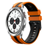 Dây đồng hồ silicone thể thao hai màu 20mm, Dành cho Samsung Galaxy Watch 4 Classic 42mm, Dành cho Samsung Galaxy Watch Active 2 44mm, Dành cho Samsung Galaxy Watch Active 2 40mm