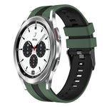 Dây đồng hồ silicone thể thao hai màu 20mm, Dành cho Samsung Galaxy Watch 4 Classic 42mm, Dành cho Samsung Galaxy Watch Active 2 44mm, Dành cho Samsung Galaxy Watch Active 2 40mm