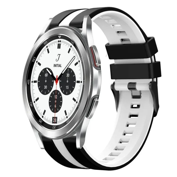 Dây đồng hồ silicone thể thao hai màu 20mm, Dành cho Samsung Galaxy Watch 4 Classic 42mm, Dành cho Samsung Galaxy Watch Active 2 44mm, Dành cho Samsung Galaxy Watch Active 2 40mm