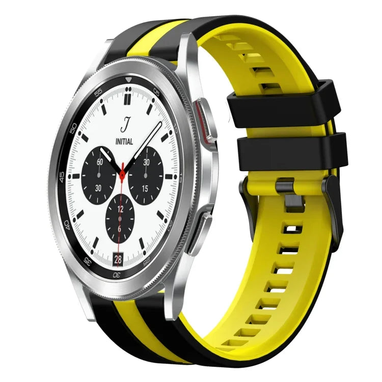 Dây đồng hồ silicone thể thao hai màu 20mm, Dành cho Samsung Galaxy Watch 4 Classic 42mm, Dành cho Samsung Galaxy Watch Active 2 44mm, Dành cho Samsung Galaxy Watch Active 2 40mm