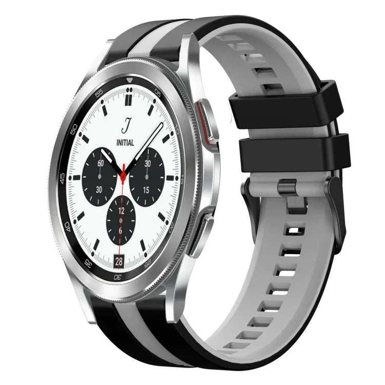 Dây đồng hồ silicone thể thao hai màu 20mm, Dành cho Samsung Galaxy Watch 4 Classic 42mm, Dành cho Samsung Galaxy Watch Active 2 44mm, Dành cho Samsung Galaxy Watch Active 2 40mm