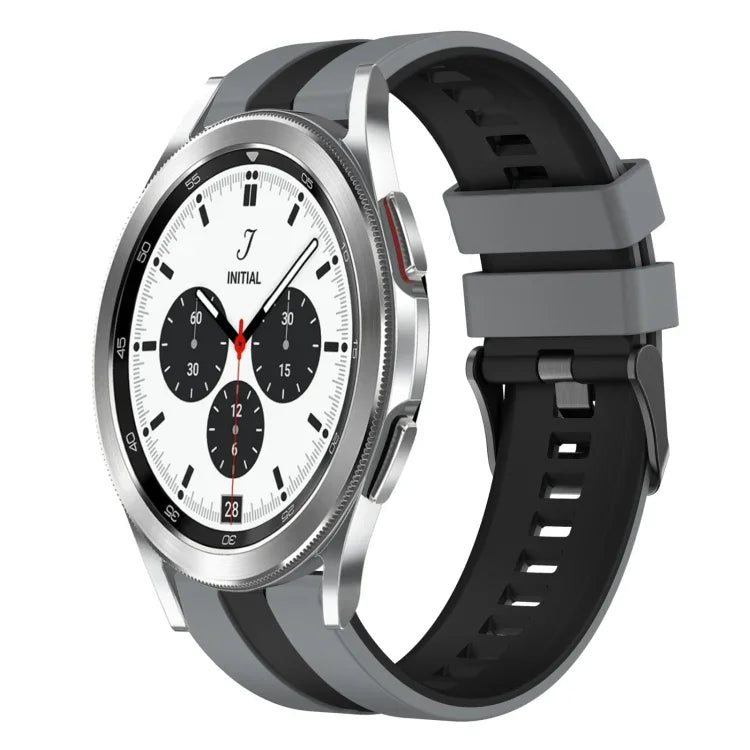 Dây đồng hồ silicone thể thao hai màu 20mm, Dành cho Samsung Galaxy Watch 4 Classic 42mm, Dành cho Samsung Galaxy Watch Active 2 44mm, Dành cho Samsung Galaxy Watch Active 2 40mm