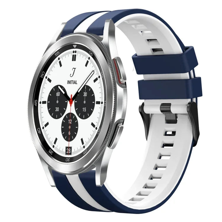 Dây đồng hồ silicone thể thao hai màu 20mm, Dành cho Samsung Galaxy Watch 4 Classic 42mm, Dành cho Samsung Galaxy Watch Active 2 44mm, Dành cho Samsung Galaxy Watch Active 2 40mm