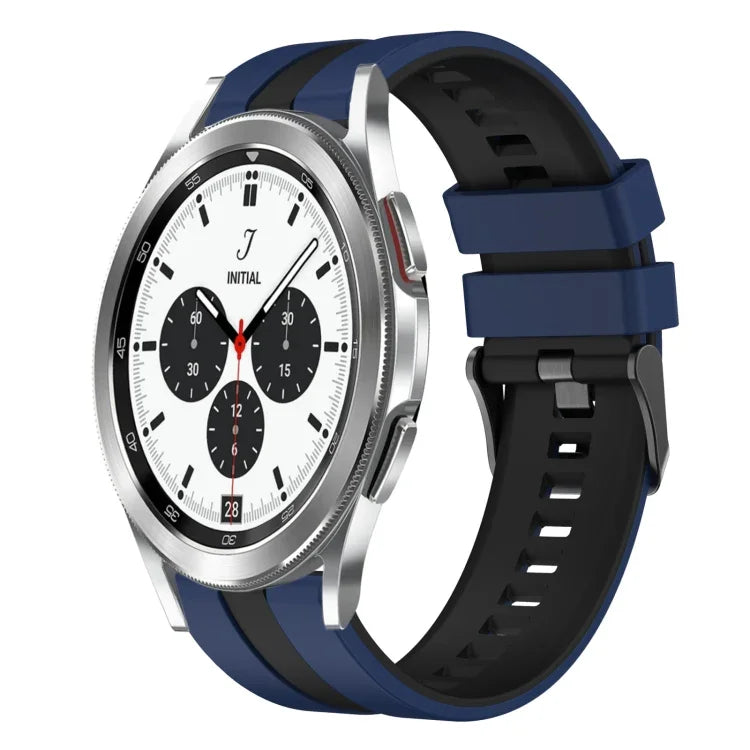 Dây đồng hồ silicone thể thao hai màu 20mm, Dành cho Samsung Galaxy Watch 4 Classic 42mm, Dành cho Samsung Galaxy Watch Active 2 44mm, Dành cho Samsung Galaxy Watch Active 2 40mm