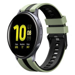 Dây đồng hồ silicone thể thao hai màu 20mm, Dành cho Samsung Galaxy Watch 4 Classic 42mm, Dành cho Samsung Galaxy Watch Active 2 44mm, Dành cho Samsung Galaxy Watch Active 2 40mm