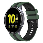 Dây đồng hồ silicone thể thao hai màu 20mm, Dành cho Samsung Galaxy Watch 4 Classic 42mm, Dành cho Samsung Galaxy Watch Active 2 44mm, Dành cho Samsung Galaxy Watch Active 2 40mm