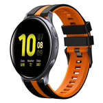 Dây đồng hồ silicone thể thao hai màu 20mm, Dành cho Samsung Galaxy Watch 4 Classic 42mm, Dành cho Samsung Galaxy Watch Active 2 44mm, Dành cho Samsung Galaxy Watch Active 2 40mm