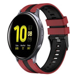 Dây đồng hồ silicone thể thao hai màu 20mm, Dành cho Samsung Galaxy Watch 4 Classic 42mm, Dành cho Samsung Galaxy Watch Active 2 44mm, Dành cho Samsung Galaxy Watch Active 2 40mm
