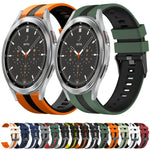 Dây đồng hồ silicone thể thao hai màu 20mm, Dành cho Samsung Galaxy Watch 4 Classic 42mm, Dành cho Samsung Galaxy Watch Active 2 44mm, Dành cho Samsung Galaxy Watch Active 2 40mm