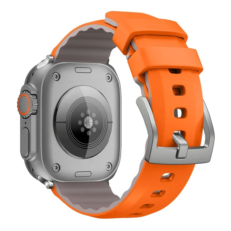 Dây đồng hồ silicone hai màu, Dành cho Apple Watch Series 4 44mm, Dành cho Apple Watch Series 4 40mm