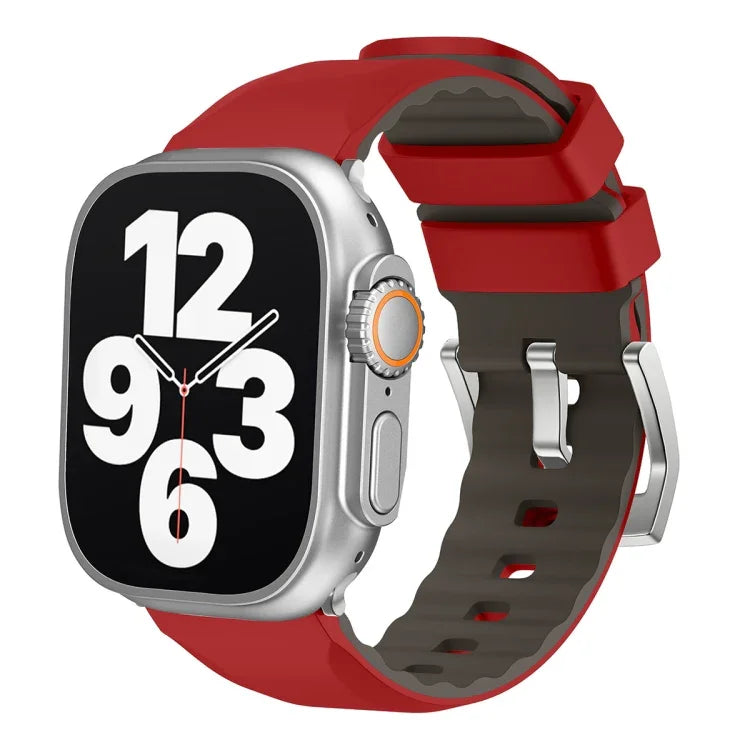 Dây đồng hồ silicone hai màu, Dành cho Apple Watch Series 4 44mm, Dành cho Apple Watch Series 4 40mm