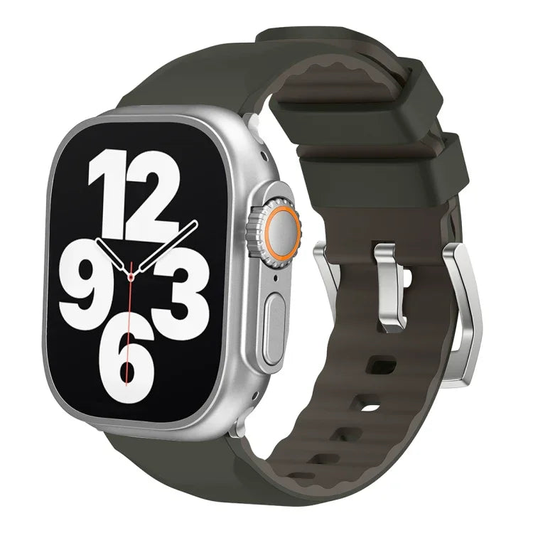 Dây đồng hồ silicone hai màu, Dành cho Apple Watch Series 4 44mm, Dành cho Apple Watch Series 4 40mm