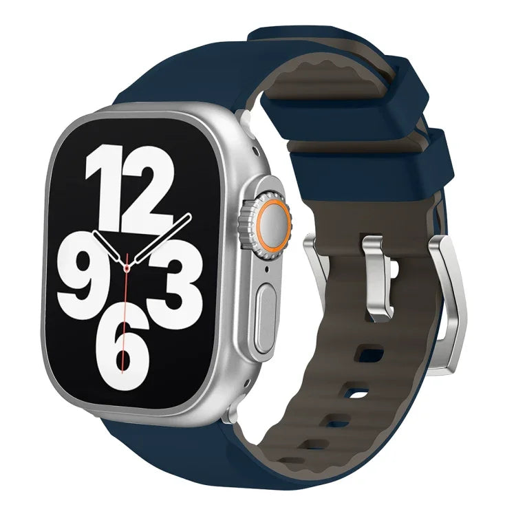 Dây đồng hồ silicone hai màu, Dành cho Apple Watch Series 4 44mm, Dành cho Apple Watch Series 4 40mm