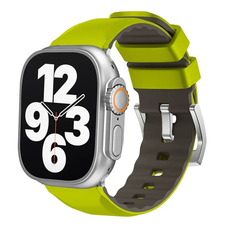 Dây đồng hồ silicone hai màu, Dành cho Apple Watch Series 4 44mm, Dành cho Apple Watch Series 4 40mm