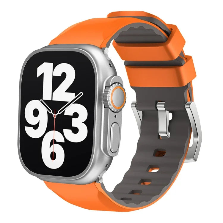 Dây đồng hồ silicone hai màu, Dành cho Apple Watch Series 4 44mm, Dành cho Apple Watch Series 4 40mm
