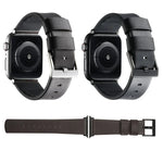 Dây đồng hồ silicone lai da thật, Dành cho Apple Watch Series 10 46mm, Dành cho Apple Watch Series 10 42mm, Dành cho Apple Watch SE 2023 44mm, Dành cho Apple Watch SE 2023 40mm, Dành cho Apple Watch Ultra 2 49mm, Dành cho Apple Watch Series 9 45mm