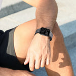 Dây đồng hồ silicone lai da thật, Dành cho Apple Watch Series 10 46mm, Dành cho Apple Watch Series 10 42mm, Dành cho Apple Watch SE 2023 44mm, Dành cho Apple Watch SE 2023 40mm, Dành cho Apple Watch Ultra 2 49mm, Dành cho Apple Watch Series 9 45mm