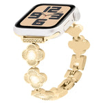 Dây đồng hồ kim loại tháo nhanh cỏ bốn lá, dành cho Apple Watch SE 2023 44mm, dành cho Apple Watch SE 2023 40mm, dành cho Apple Watch Ultra 2 49mm, dành cho Apple Watch Series 9 45mm, dành cho Apple Watch Series 9 41mm, dành cho Apple Watch Ultra 49mm