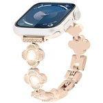 Dây đồng hồ kim loại tháo nhanh cỏ bốn lá, dành cho Apple Watch SE 2023 44mm, dành cho Apple Watch SE 2023 40mm, dành cho Apple Watch Ultra 2 49mm, dành cho Apple Watch Series 9 45mm, dành cho Apple Watch Series 9 41mm, dành cho Apple Watch Ultra 49mm